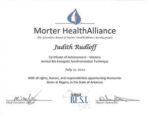 Morter Animal BEST certificate